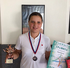 Матиенко Алина заняла 3 место на турнире "Летнее первенство Тульской области, памяти Романа и Анны Сокол"